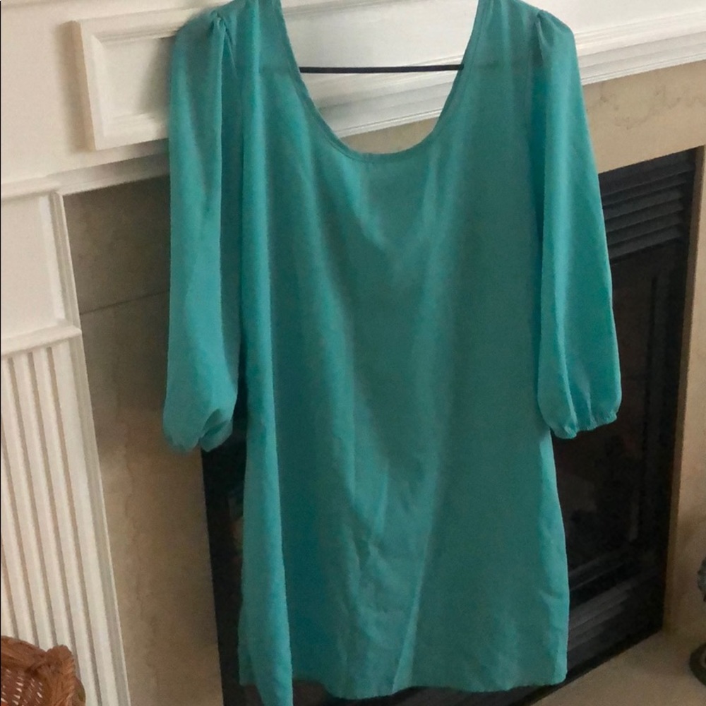 Mid length chiffon dress